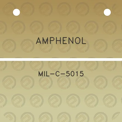 amphenol-mil-c-5015