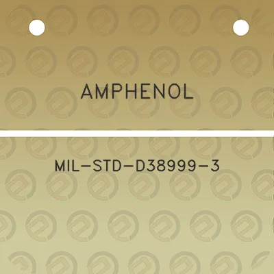 amphenol-mil-std-d38999-3