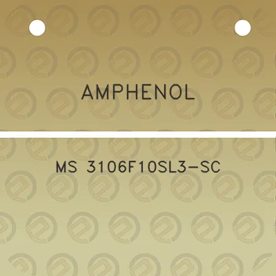 amphenol-ms-3106f10sl3-sc