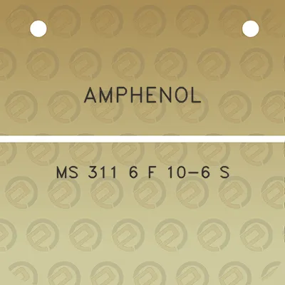 amphenol-ms-311-6-f-10-6-s