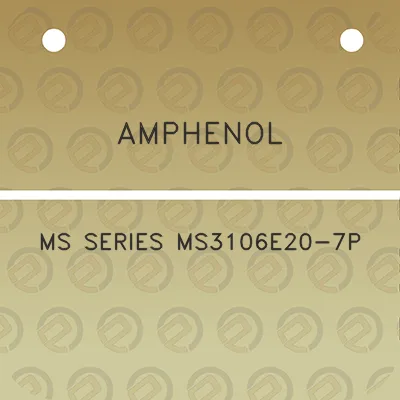 amphenol-ms-series-ms3106e20-7p