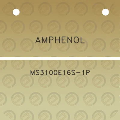 amphenol-ms3100e16s-1p