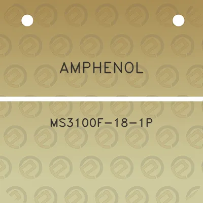 amphenol-ms3100f-18-1p