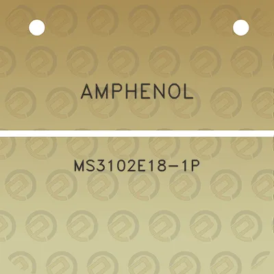 amphenol-ms3102e18-1p