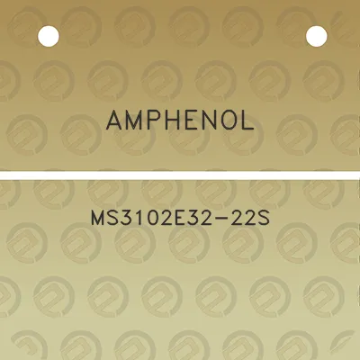 amphenol-ms3102e32-22s