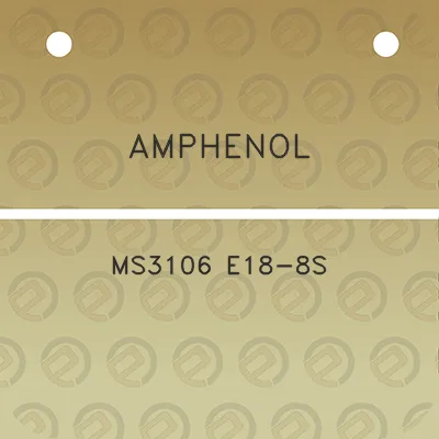 amphenol-ms3106-e18-8s