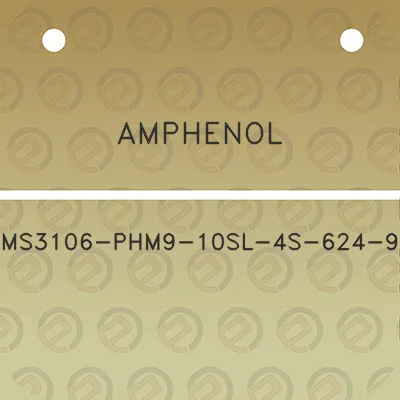 amphenol-ms3106-phm9-10sl-4s-624-9