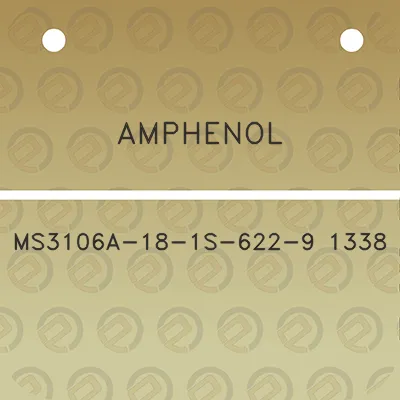 amphenol-ms3106a-18-1s-622-9-1338