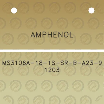 amphenol-ms3106a-18-1s-sr-b-a23-9-1203