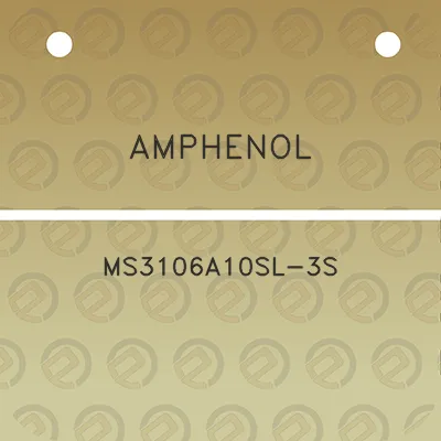 amphenol-ms3106a10sl-3s