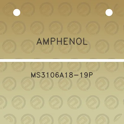 amphenol-ms3106a18-19p