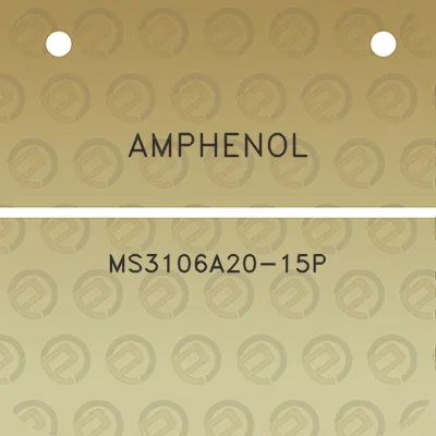 amphenol-ms3106a20-15p