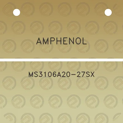 amphenol-ms3106a20-27sx