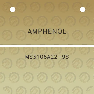 amphenol-ms3106a22-9s