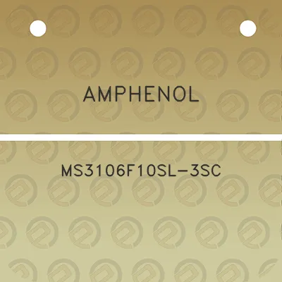 amphenol-ms3106f10sl-3sc