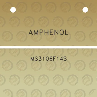 amphenol-ms3106f14s