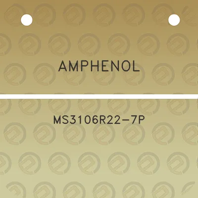 amphenol-ms3106r22-7p