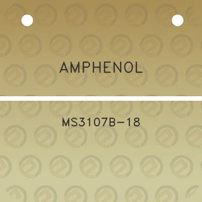 amphenol-ms3107b-18