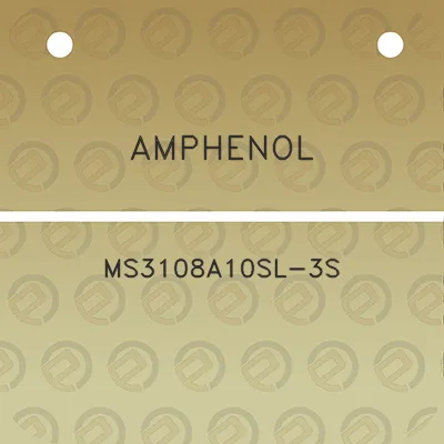 amphenol-ms3108a10sl-3s