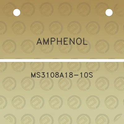 amphenol-ms3108a18-10s