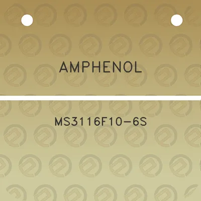 amphenol-ms3116f10-6s