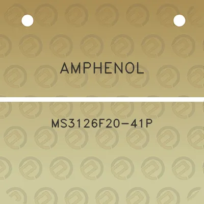 amphenol-ms3126f20-41p