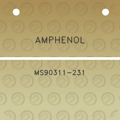 amphenol-ms90311-231