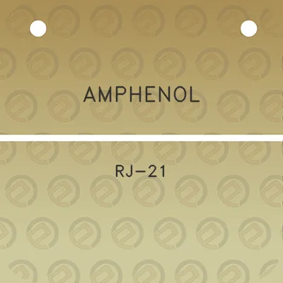 amphenol-rj-21