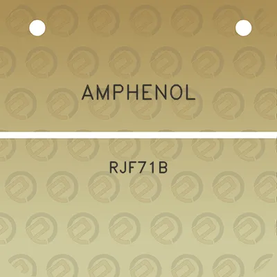 amphenol-rjf71b