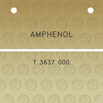 amphenol-t-3637-000