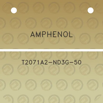 amphenol-t2071a2-nd3g-50