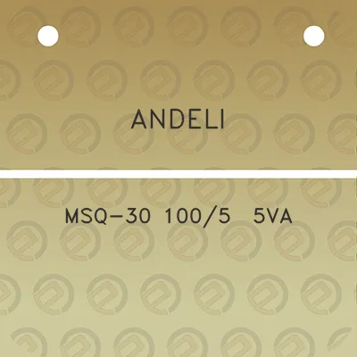 andeli-msq-30-1005-5va