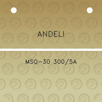 andeli-msq-30-3005a