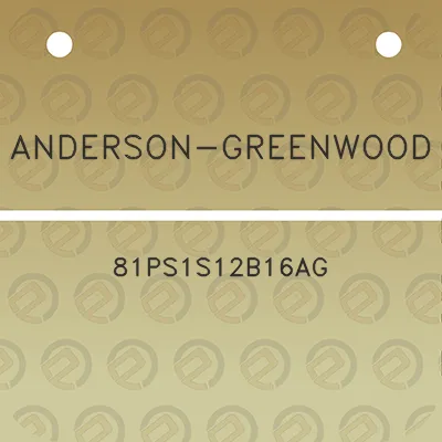 anderson-greenwood-81ps1s12b16ag