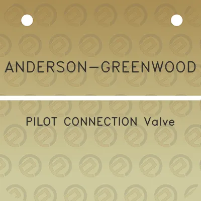 anderson-greenwood-pilot-connection-valve