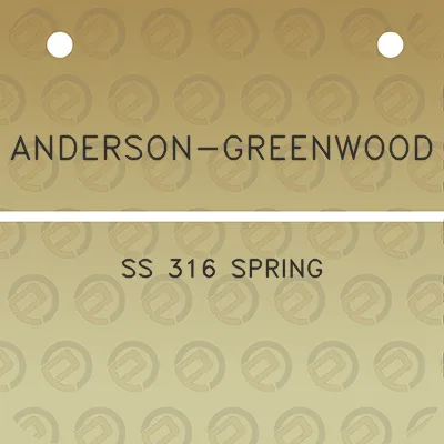 anderson-greenwood-ss-316-spring