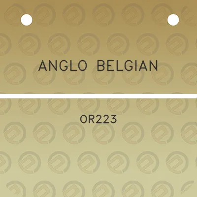 anglo-belgian-or223