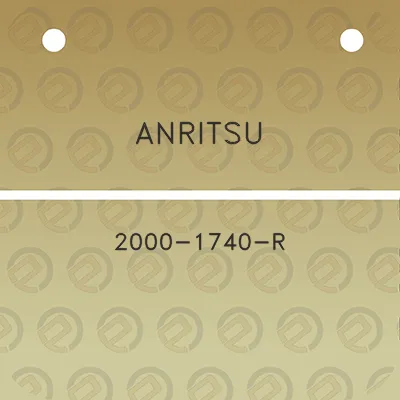 anritsu-2000-1740-r