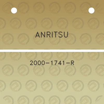 anritsu-2000-1741-r