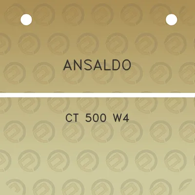 ansaldo-ct-500-w4