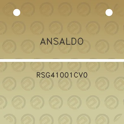 ansaldo-rsg41001cv0