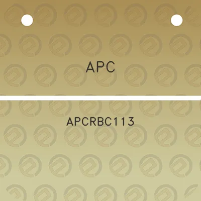 apc-apcrbc113