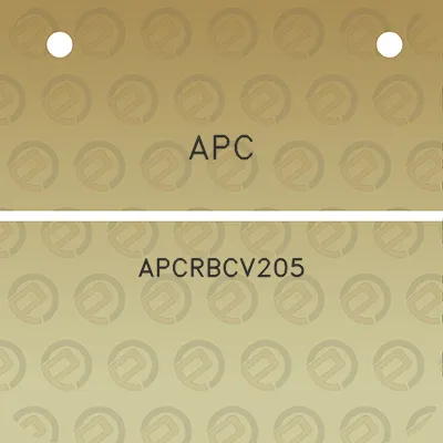 apc-apcrbcv205