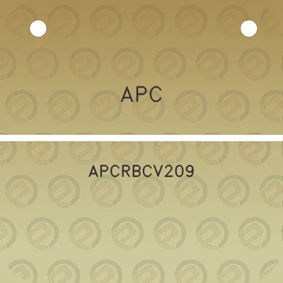 apc-apcrbcv209