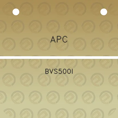 apc-bvs500i