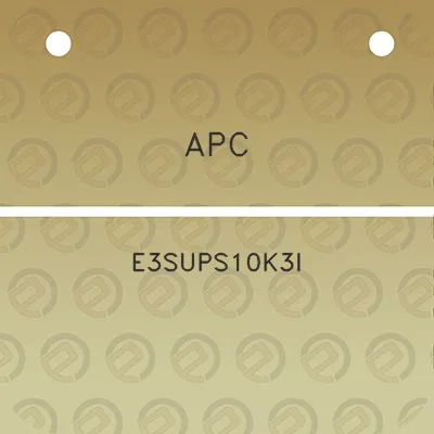 apc-e3sups10k3i