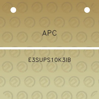 apc-e3sups10k3ib