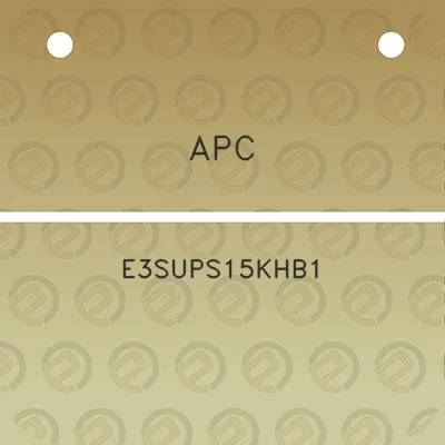 apc-e3sups15khb1