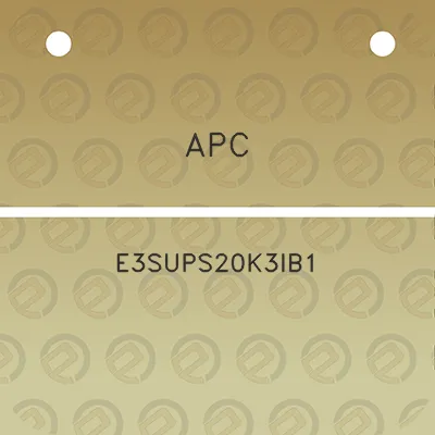 apc-e3sups20k3ib1