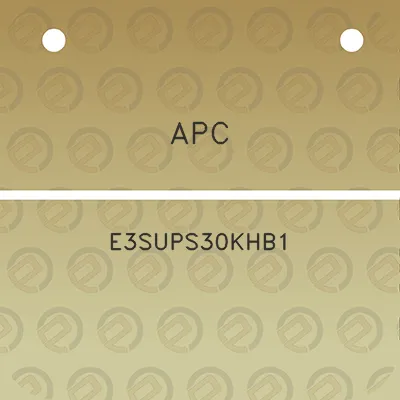 apc-e3sups30khb1